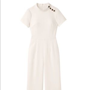 Beautiful Cream Classic Jumpsuit